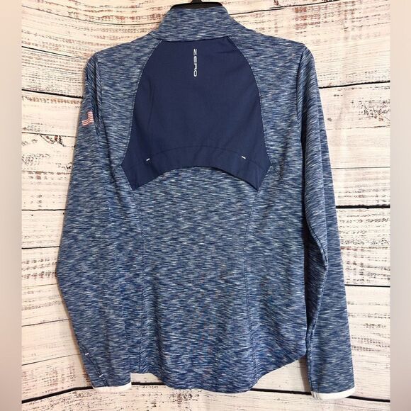 Zero Restriction Navy Presidents Cup Shae Quarter Zip Top womens Sz M Golf - Picture 4 of 13